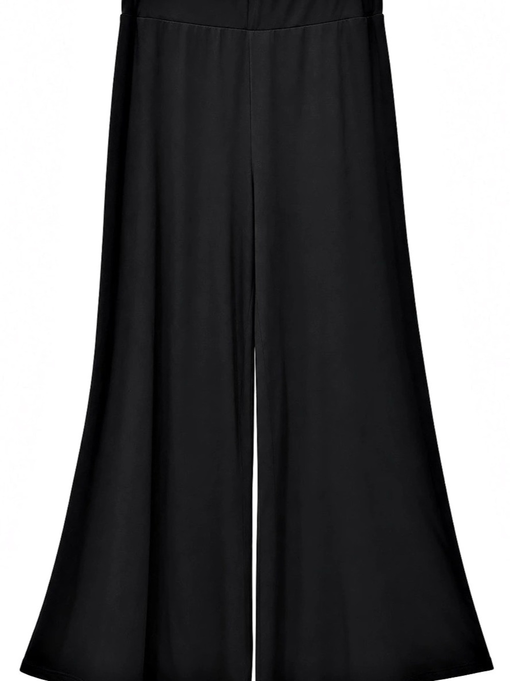 L&B. LUCKY & BLESSED Black Wide Leg Pants Size Medium Like New